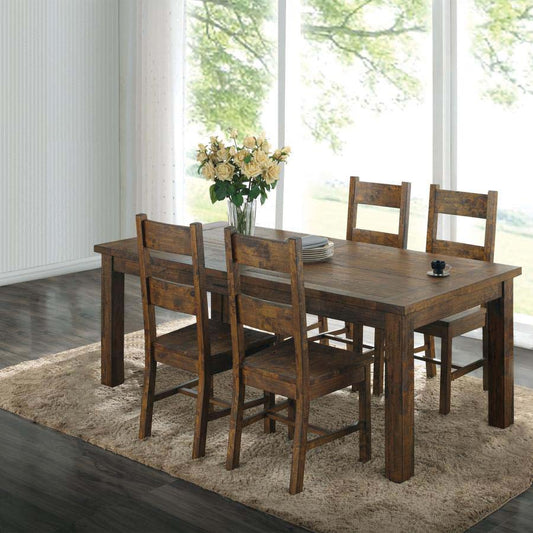 Coleman Dining Set (table and 4 chairs) by Coaster