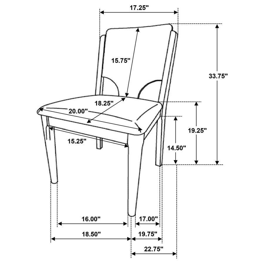 Crestmore Dining Chairs (includes 2 chairs) by Coaster