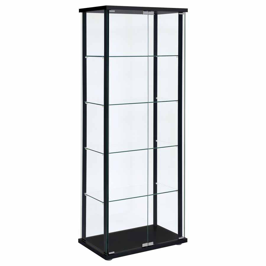 Delphinium Glass Curio Cabinet Cabinet by Coaster