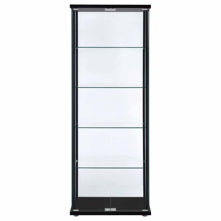 Delphinium Glass Curio Cabinet Cabinet by Coaster