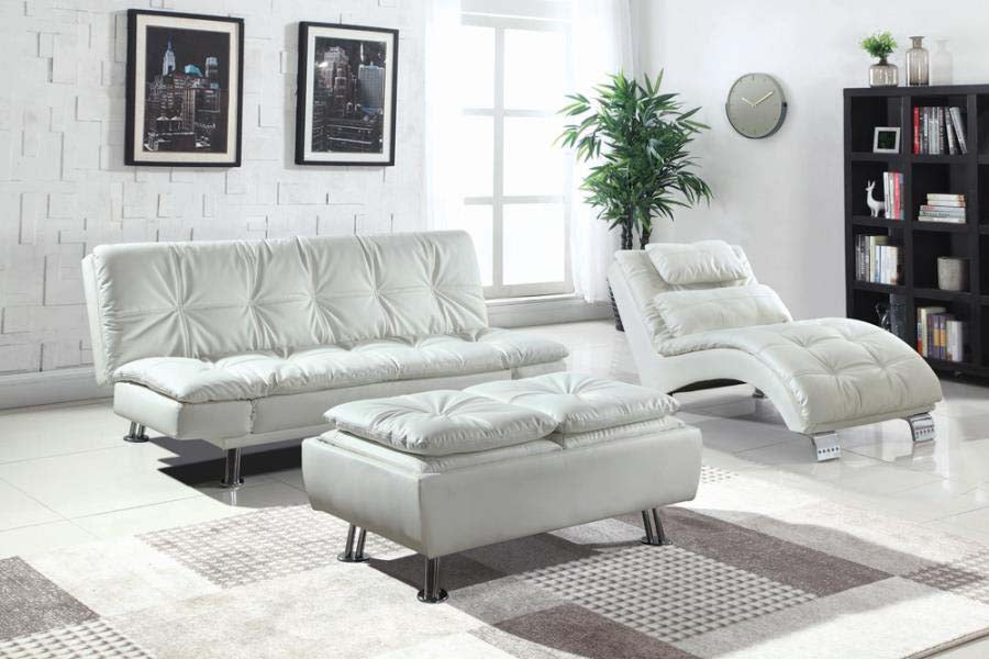 Dilleston White Sofa Bed by Coaster