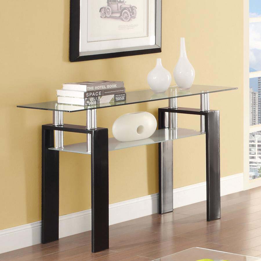 Dyer White Sofa Table by Coaster