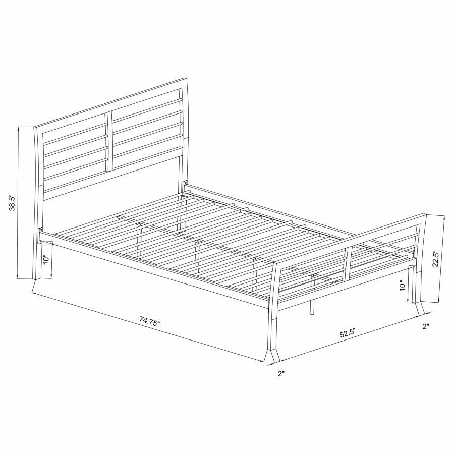 Full Cooper Metal Bed Frame by Coaster