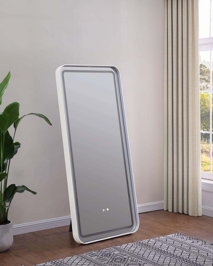 Glendora LED Standing Mirror with Bluetooth Speaker by Coaster