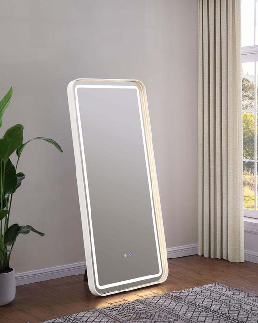 Glendora LED Standing Mirror with Bluetooth Speaker by Coaster