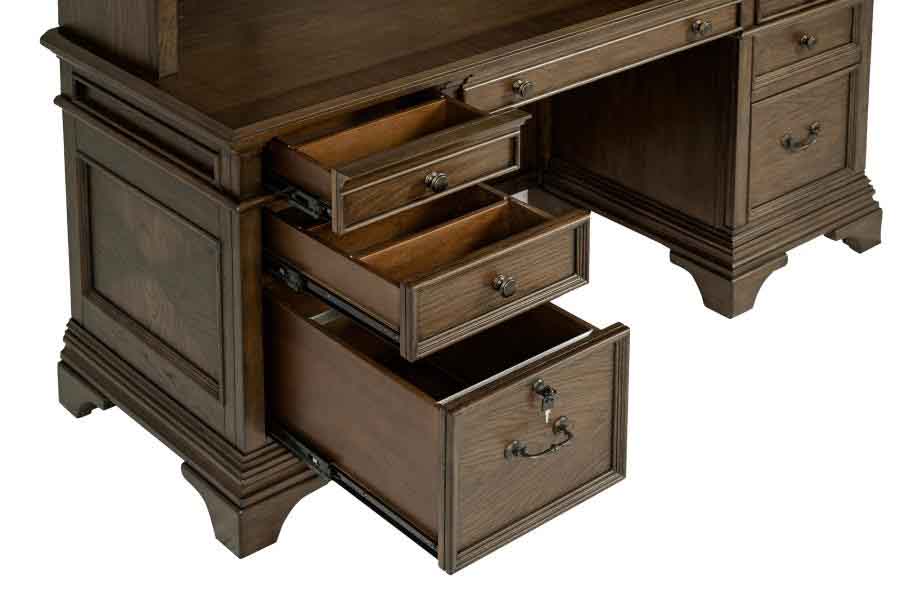 Hartshill Credenza Desk with Hutch by Coaster