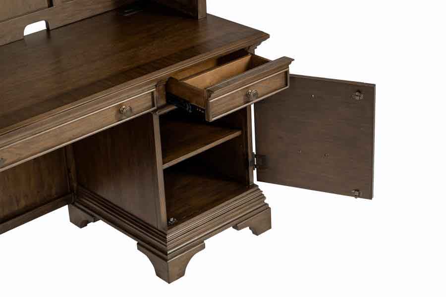 Hartshill Credenza Desk with Hutch by Coaster