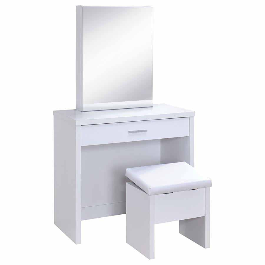 Harvey Vanity Set with Lift-Top Stool by Coaster