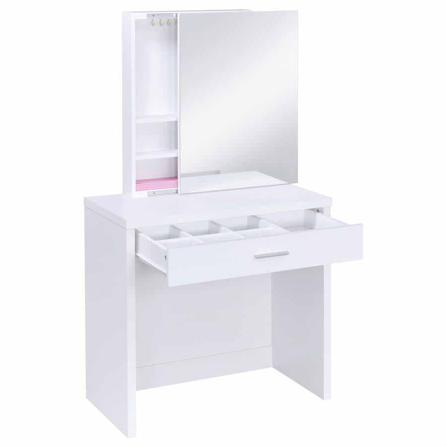 Harvey Vanity Set with Lift-Top Stool by Coaster