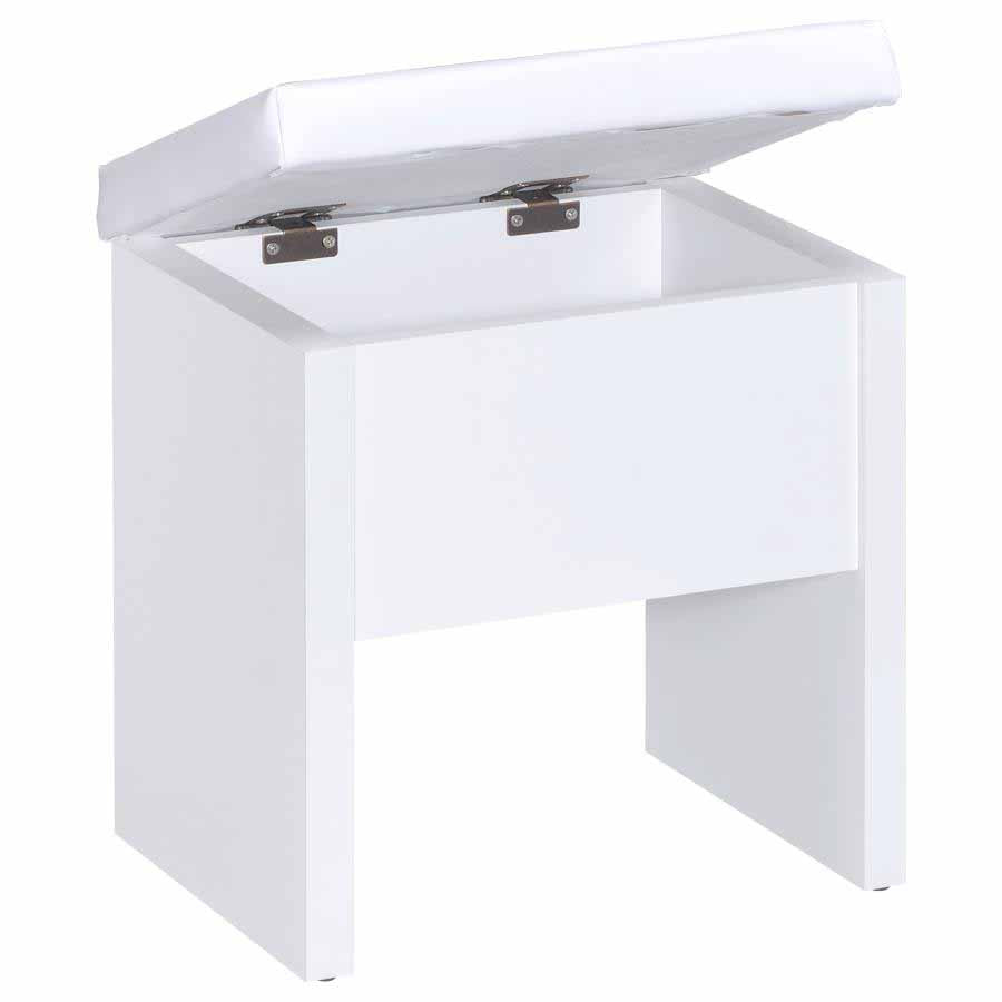 Harvey Vanity Set with Lift-Top Stool by Coaster