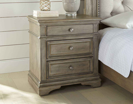 Highland Park Waxed Driftwood Nightstand by Steve Silver