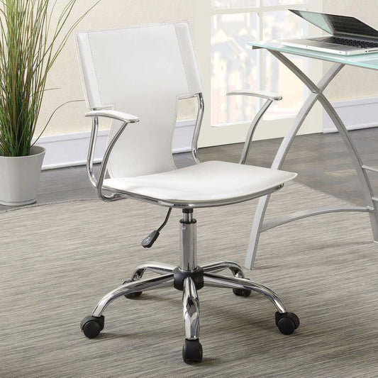 Himari White Office Chair by Coaster