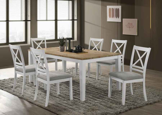 Hollis Dining Set (includes table and 6 chairs) by Coaster