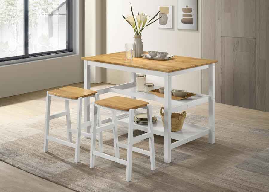 Hollis Kitchen Island Counter Height Table by Coaster