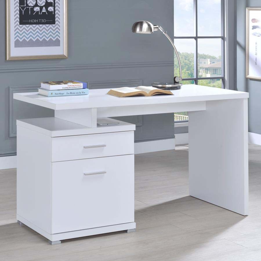 Irving White Computer Desk by Coaster