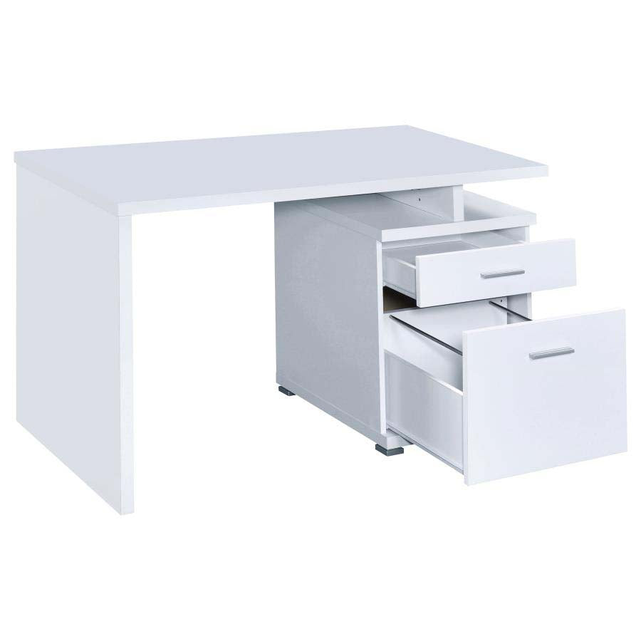 Irving White Computer Desk by Coaster