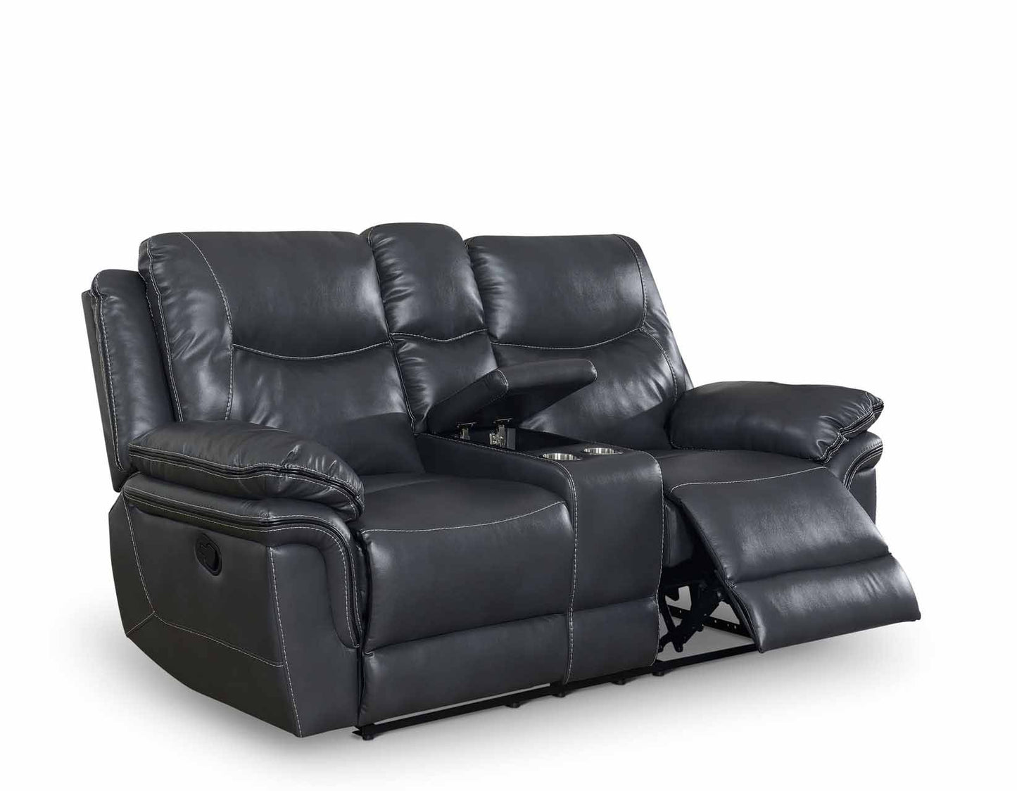 Isabella Grey Reclining Sofa, Love Seat, & Chair by Steve Silver