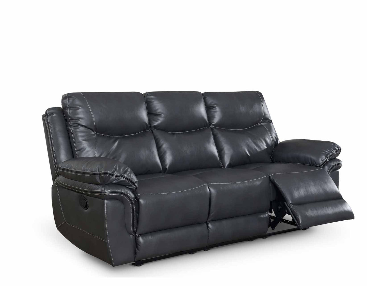 Isabella Grey Reclining Sofa, Love Seat, & Chair by Steve Silver