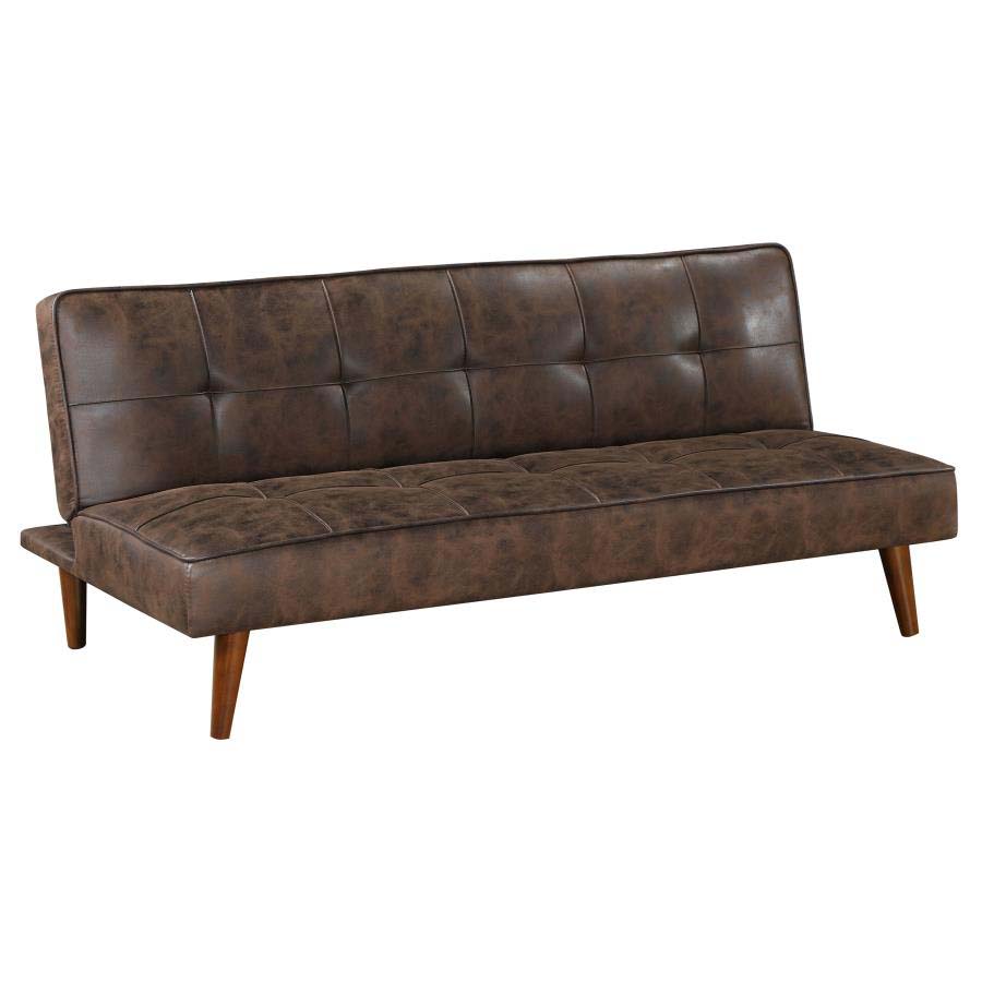 Jenson Coffee Brown Sofa Bed by Coaster