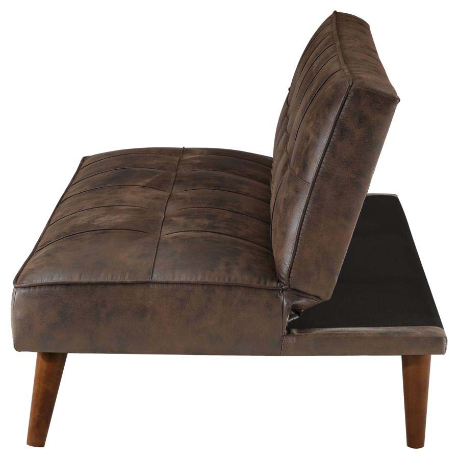 Jenson Coffee Brown Sofa Bed by Coaster