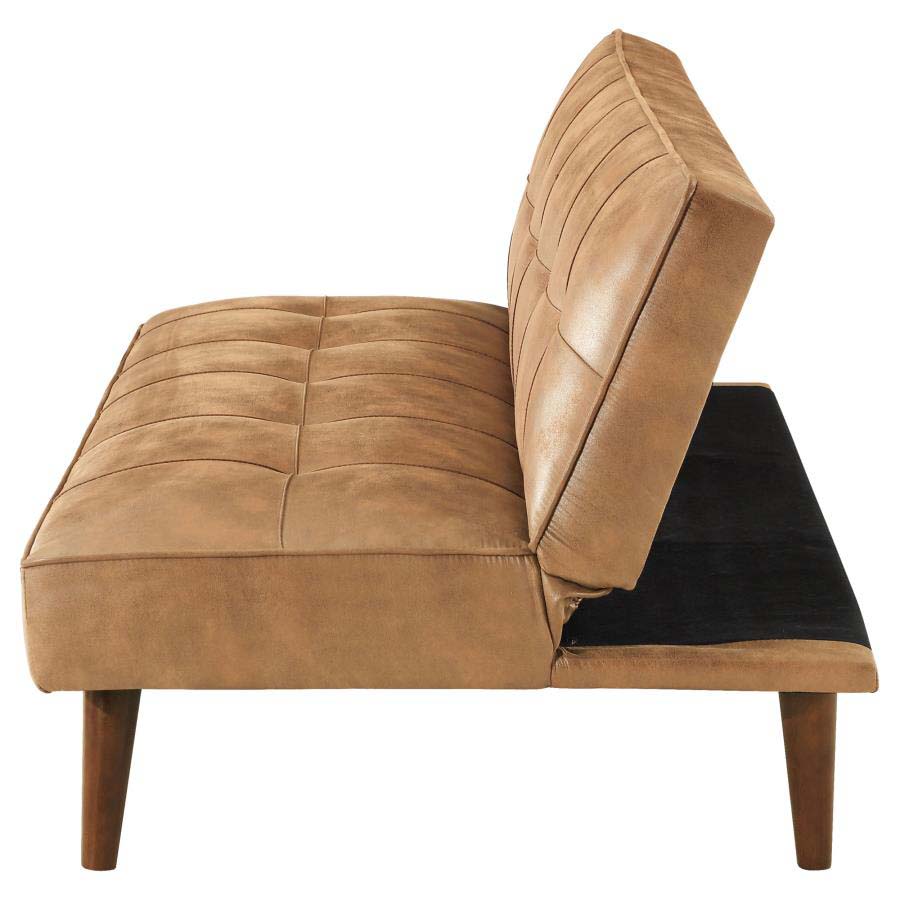 Jenson Saddle Brown Sofa Bed by Coaster