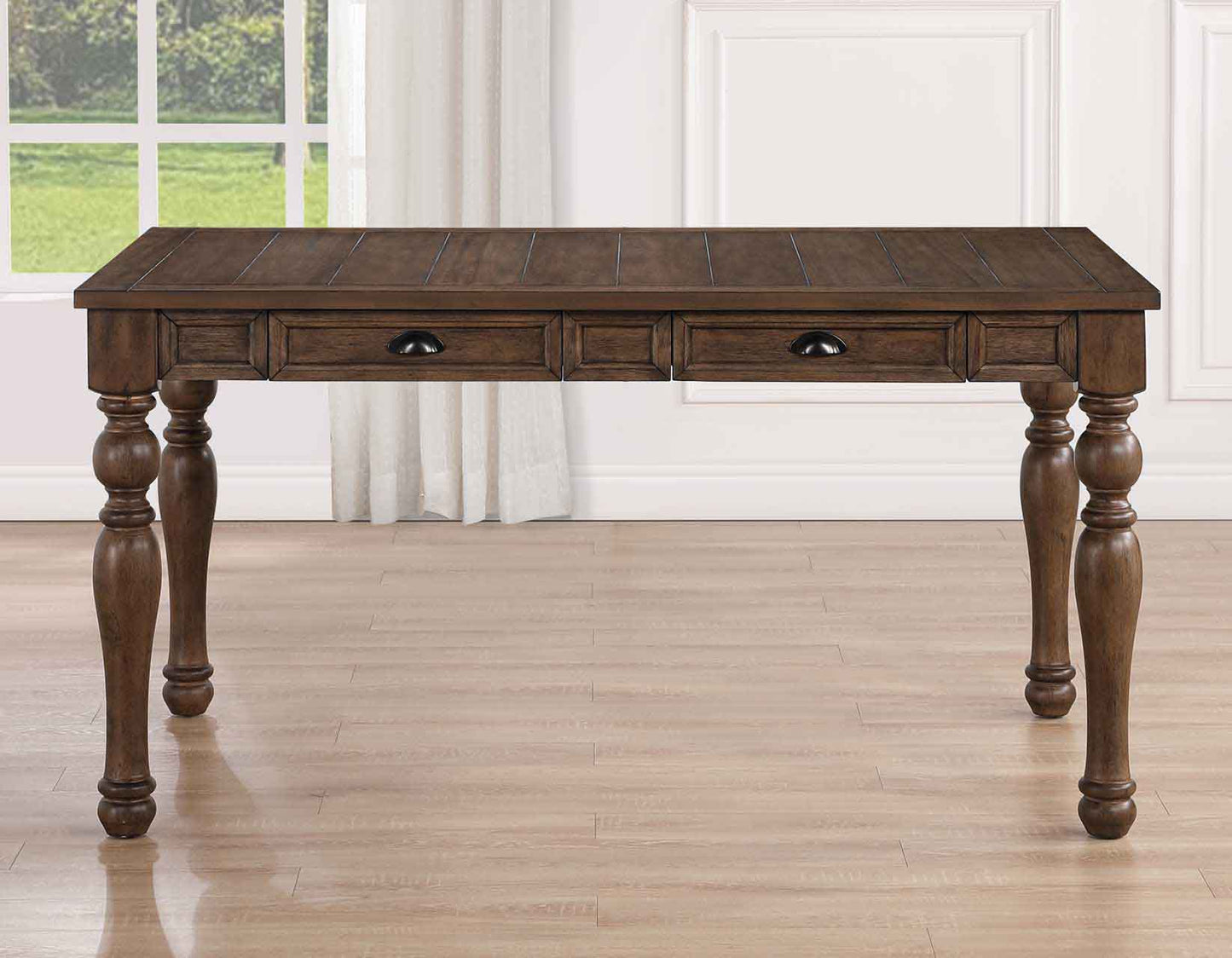 Joanna Brown 4-Drawer Dining Table by Steve Silver