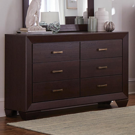 Kauffman Dark Cocoa Dresser by Coaster