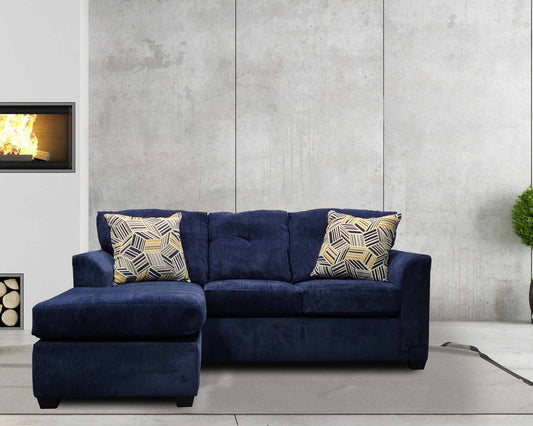 Kennedy Gray Navy Sofa Chaise by Washington Furniture