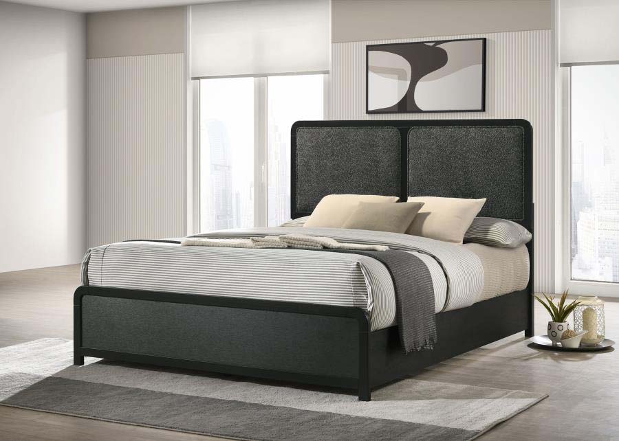 Queen Cavelle Upholstered Bed Frame by Coaster