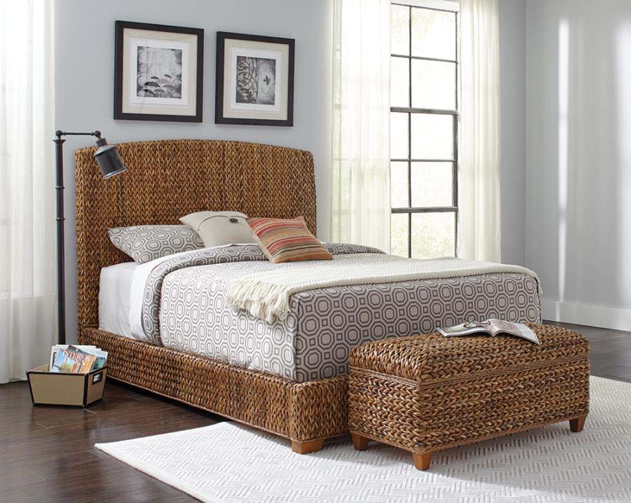 King Laughton Woven Banana Leaf Headboard by Coaster