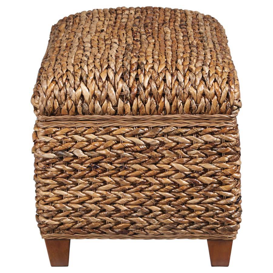 Laughton Woven Banana Leaf Storage Bench by Coaster