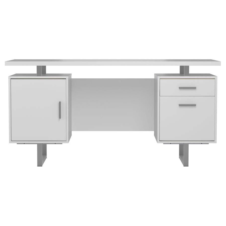 Lawtey White Desk by Coaster