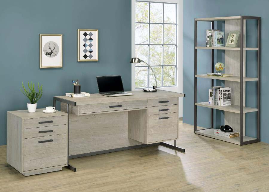 Loomis 4-drawer Rectangular Office Desk by Coaster