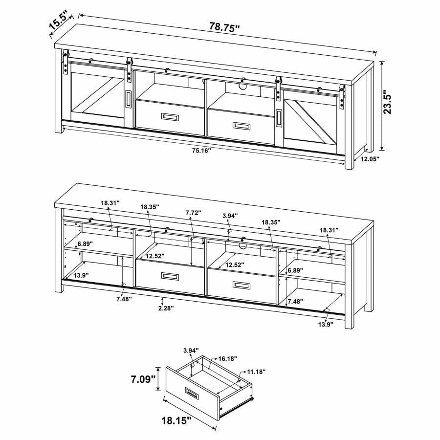 Madra TV Stand by Coaster