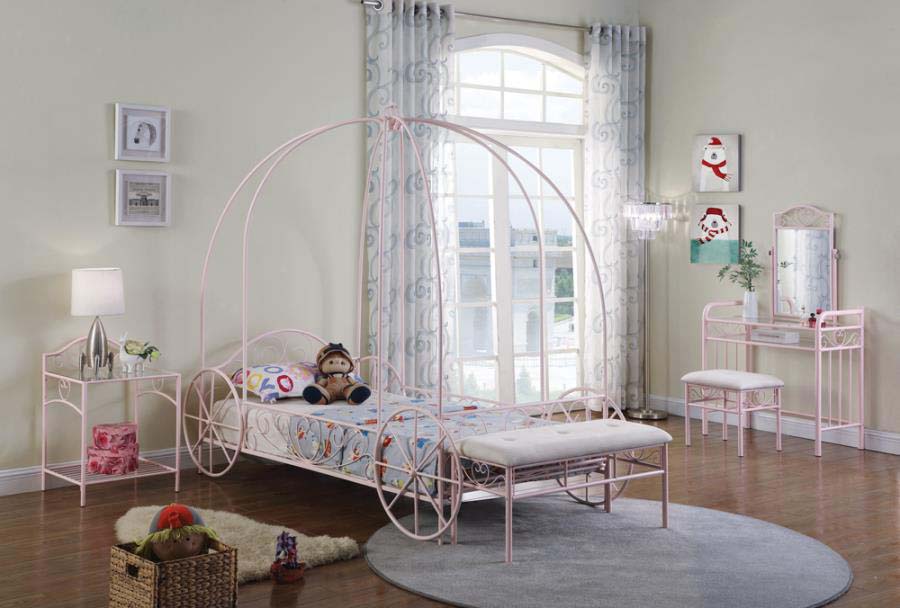 Princess carriage shop bed canopy