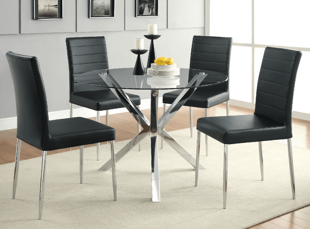 Maston Black Dining Chairs (includes 4 chairs) by Coaster