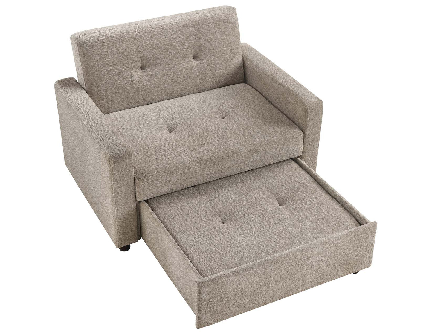Noah Brown Convertible Sleeper Chair-and-a-Half by Steve Silver
