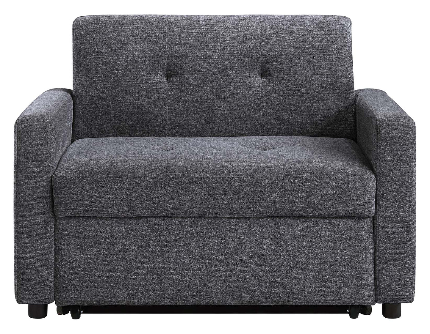 Noah Gray Convertible Sleeper Chair-and-a-Half by Steve Silver