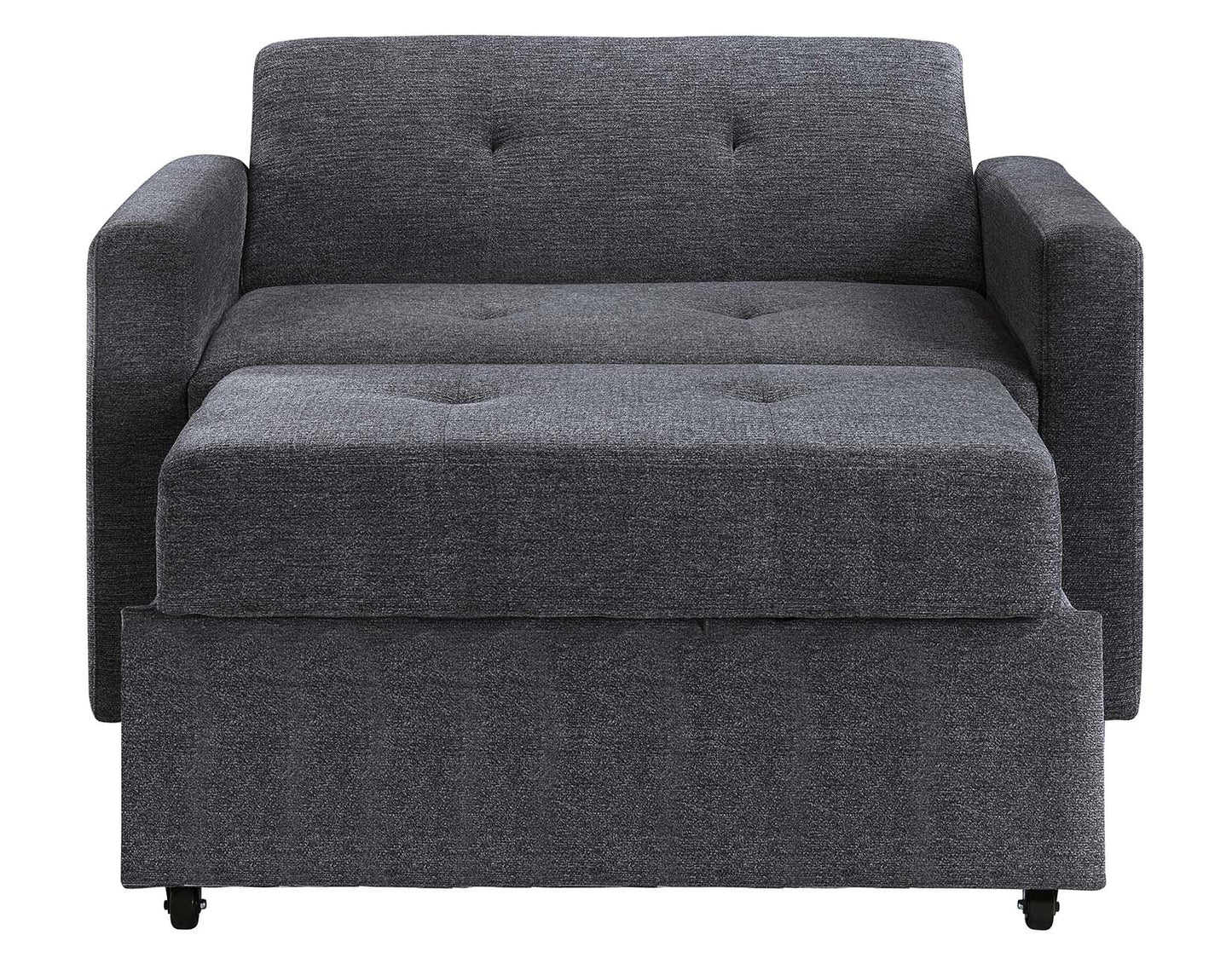 Noah Gray Convertible Sleeper Chair-and-a-Half by Steve Silver