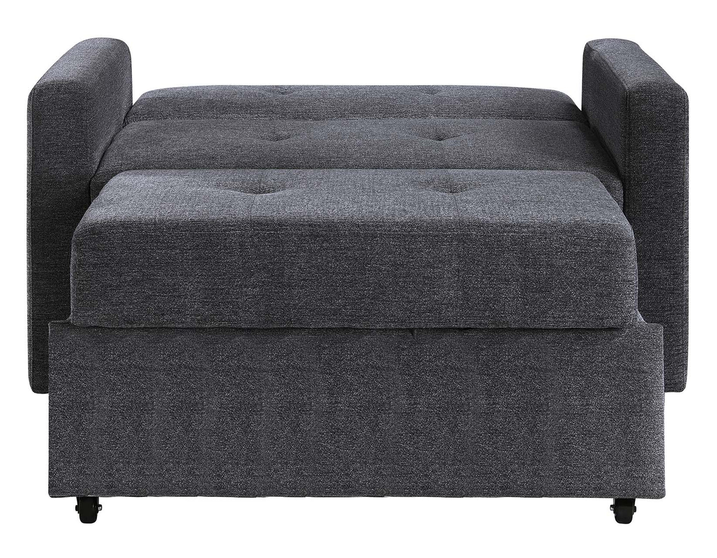 Noah Gray Convertible Sleeper Chair-and-a-Half by Steve Silver