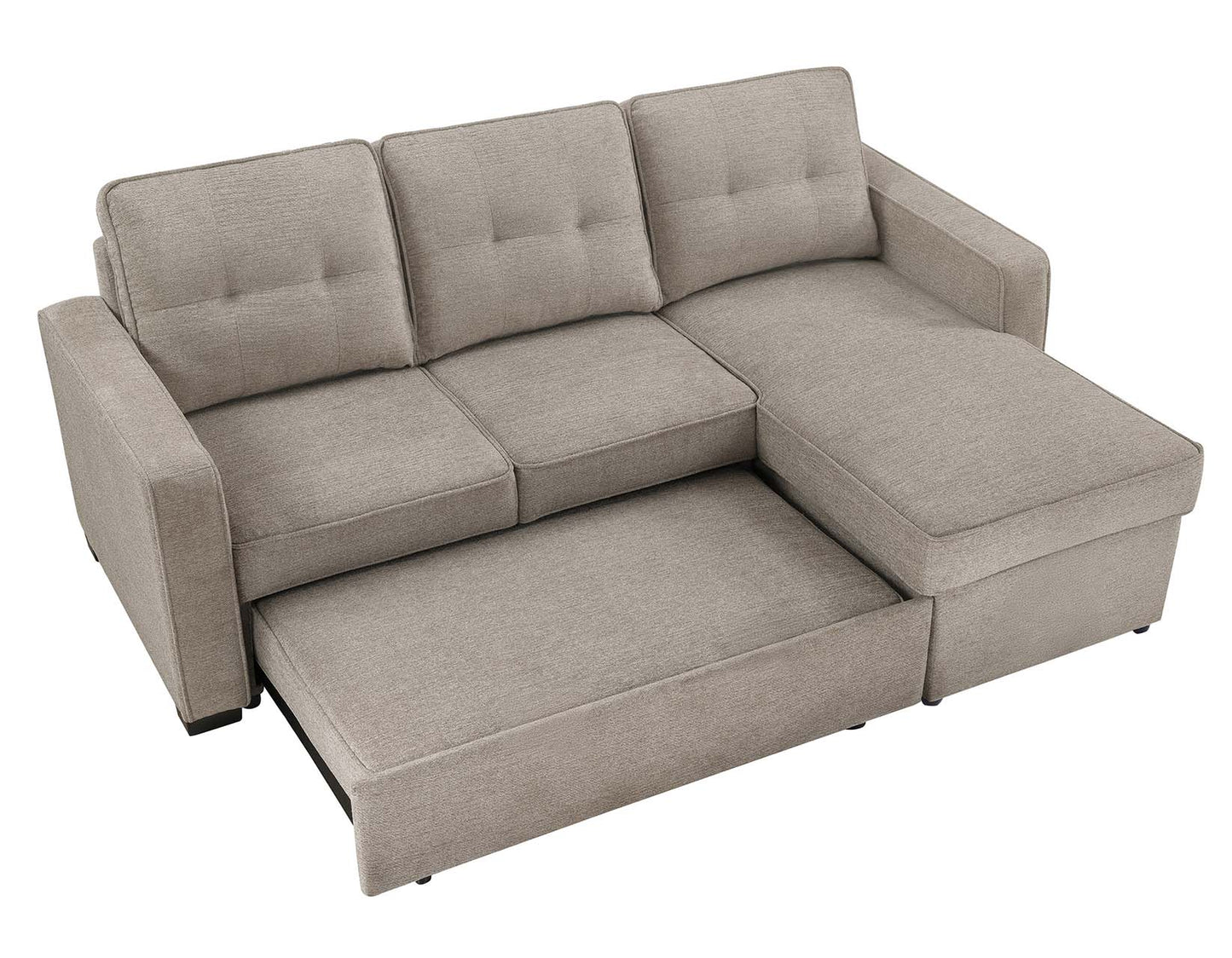 Noah Tan Convertible Storage Sleeper Chofa by Steve Silver