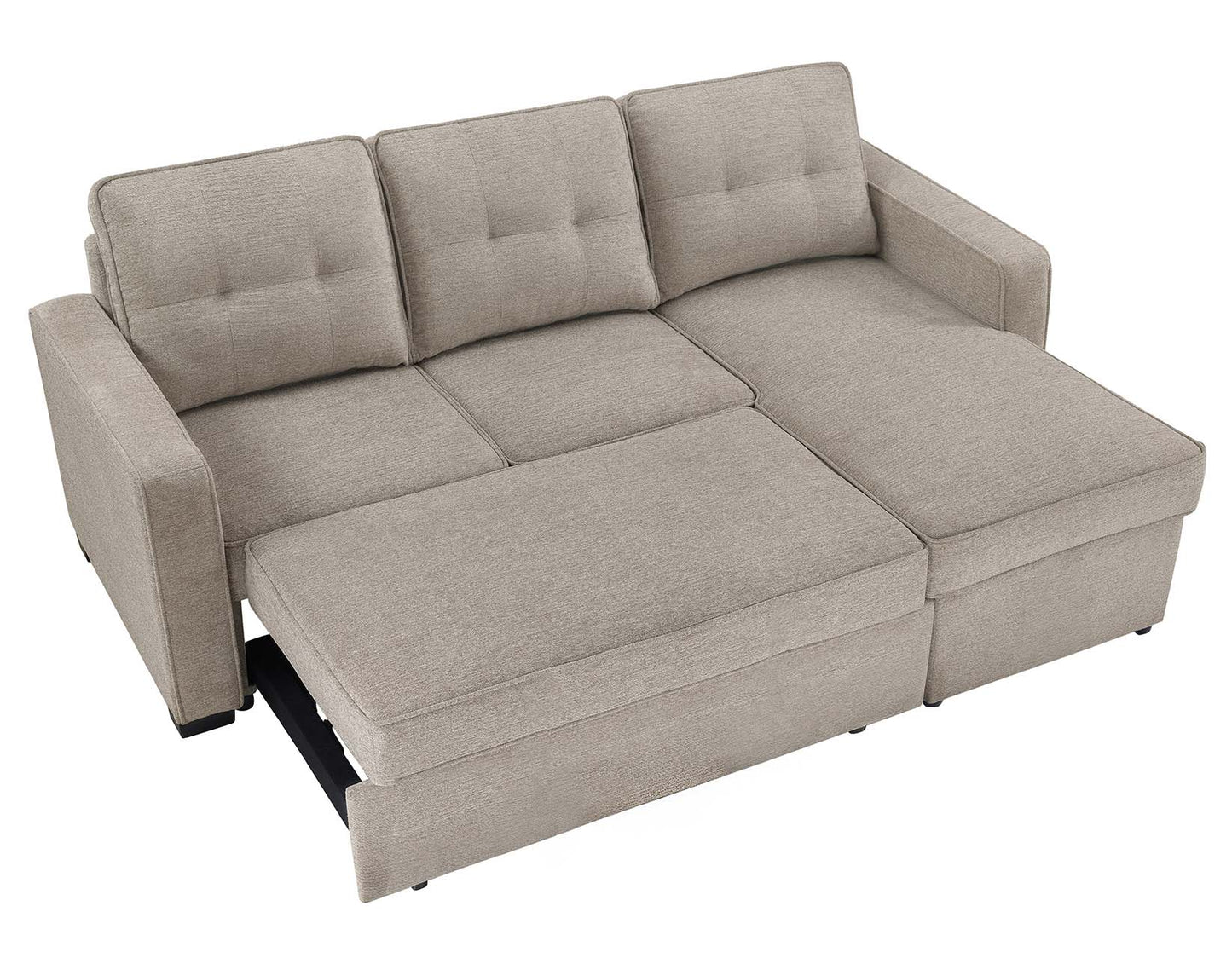 Noah Tan Convertible Storage Sleeper Chofa by Steve Silver