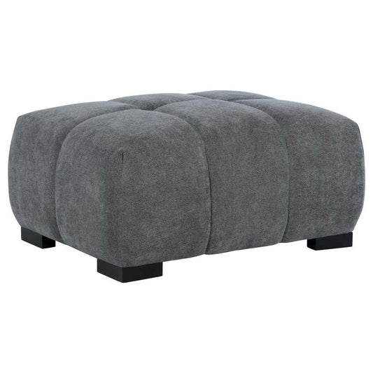 Octavia Charcoal Ottoman by Coaster