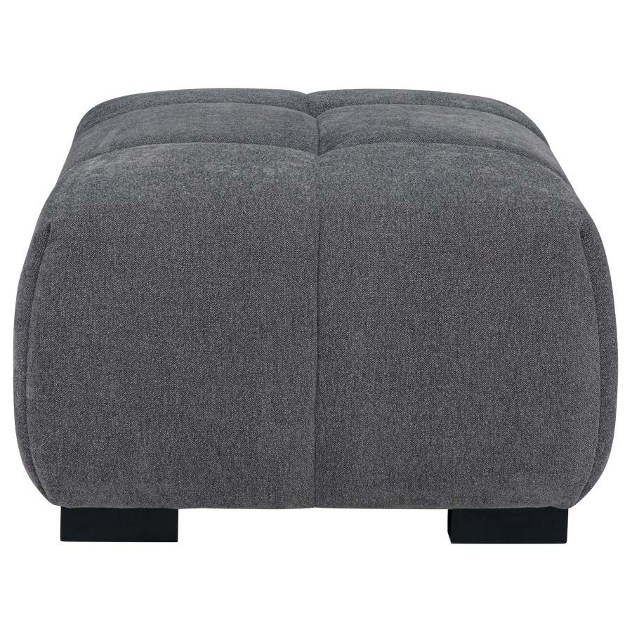 Octavia Charcoal Ottoman by Coaster