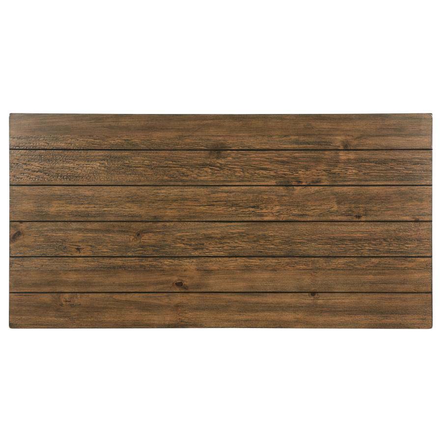 Payne Distressed Brown Coffee Table with Drawer by Coaster