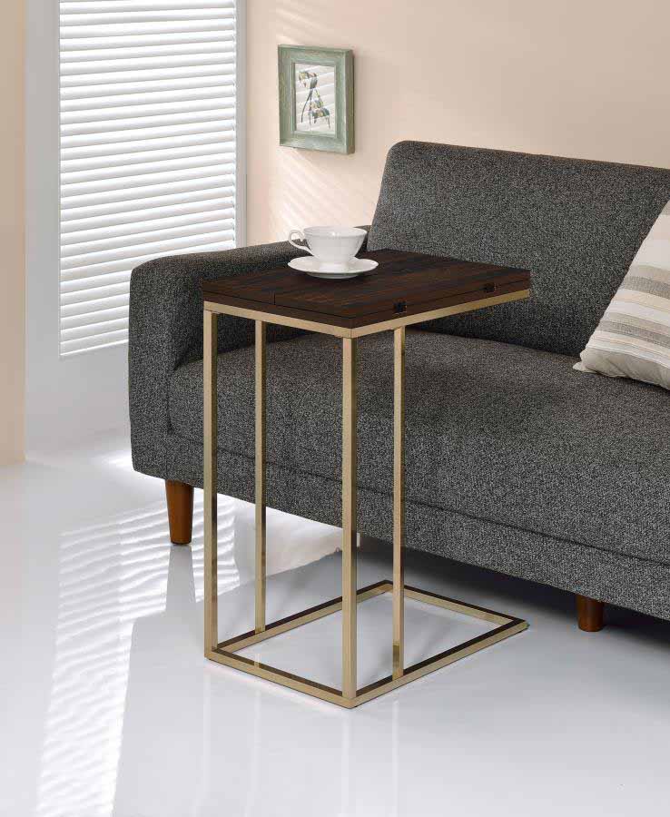 Pedro Weathered Grey Expandable Side Table by Coaster