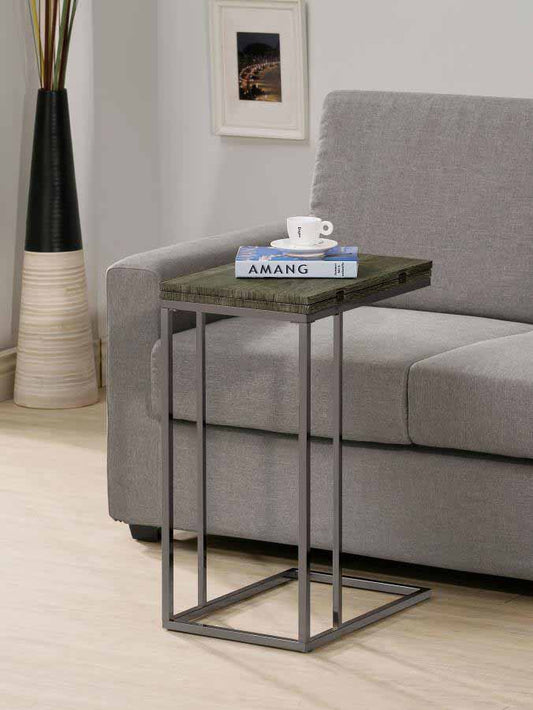 Pedro Weathered Grey Expandable Side Table by Coaster