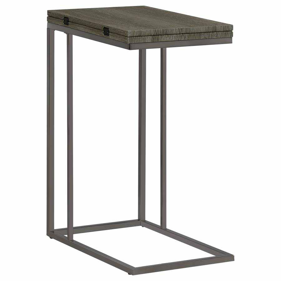 Pedro Weathered Grey Expandable Side Table by Coaster