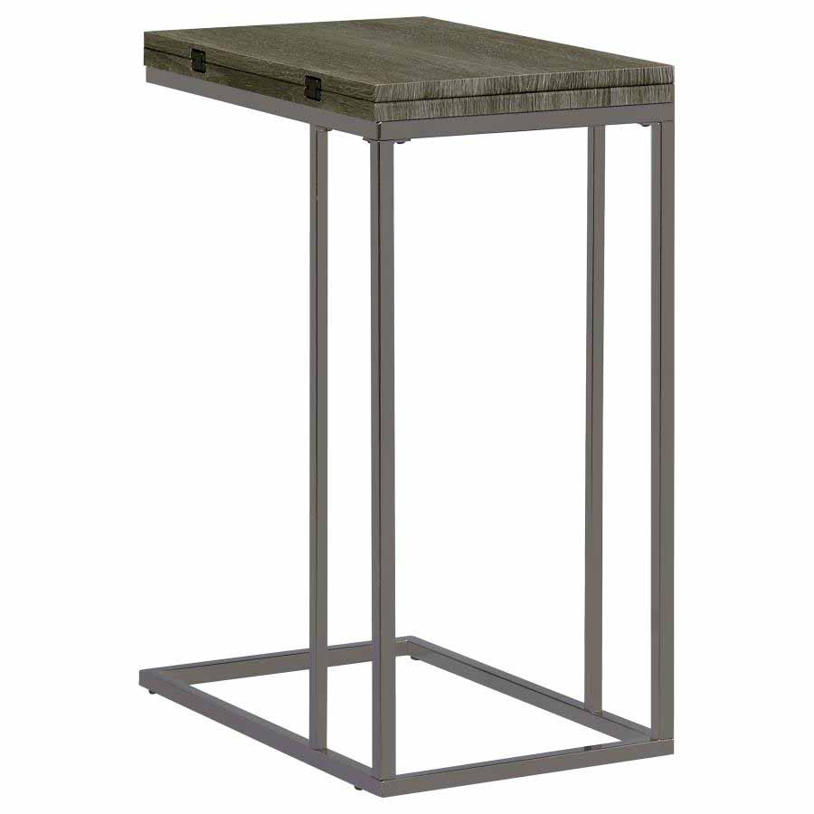 Pedro Weathered Grey Expandable Side Table by Coaster