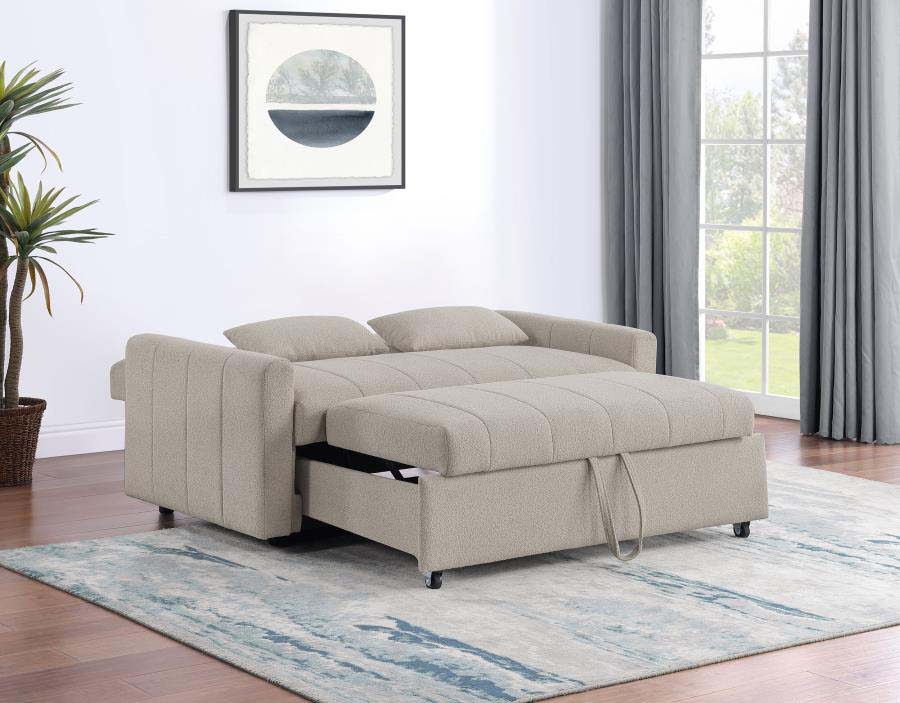 Portland Latte Sleeper Sofa by Coaster